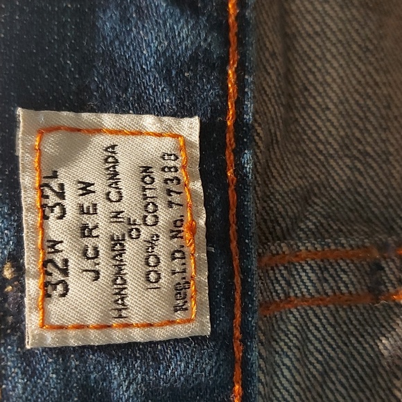 Vintage J. Crew Blue Slim Straight Jeans Classic Fit - Picture 3 of 14